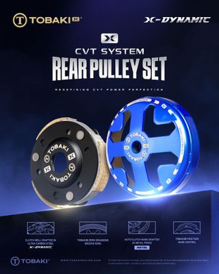 TOBAKI X CVT SYSTEM:REAR PULLEY SET RACING
