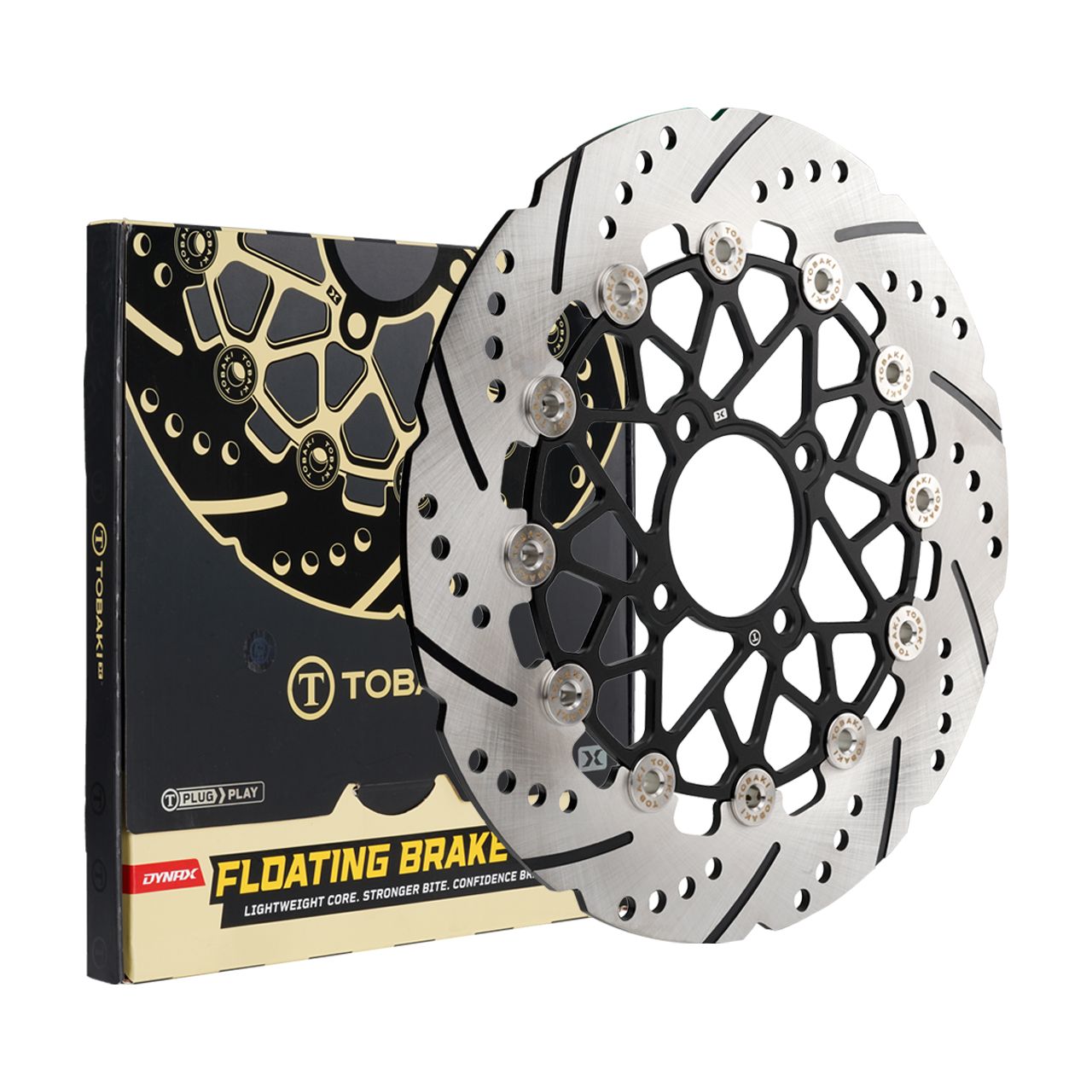 TOBAKI X (X-DYNAX SERIES) FLOATING FRONT BRAKE DISC &amp; REAR BREAK DISC