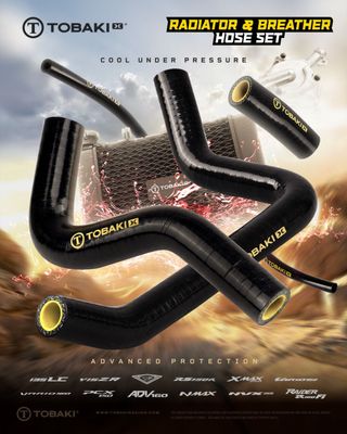 TOBAKI X RADIATOR &amp; BREATHER HOSE SET