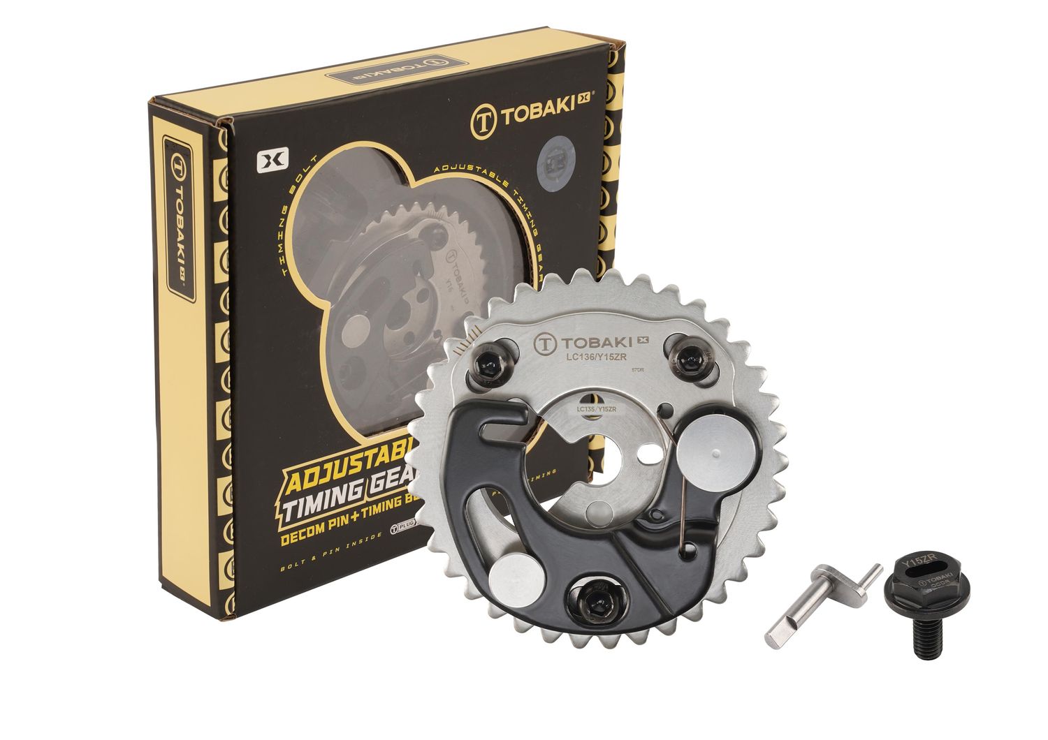 TOBAKI RACING ADJUSTABLE TIMING GEAR WITH DECOMP PIN + TIMING BOLT