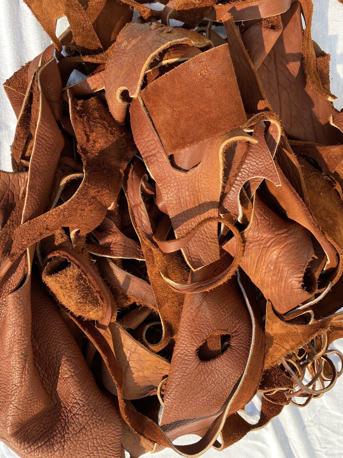Bison Scrap Leather