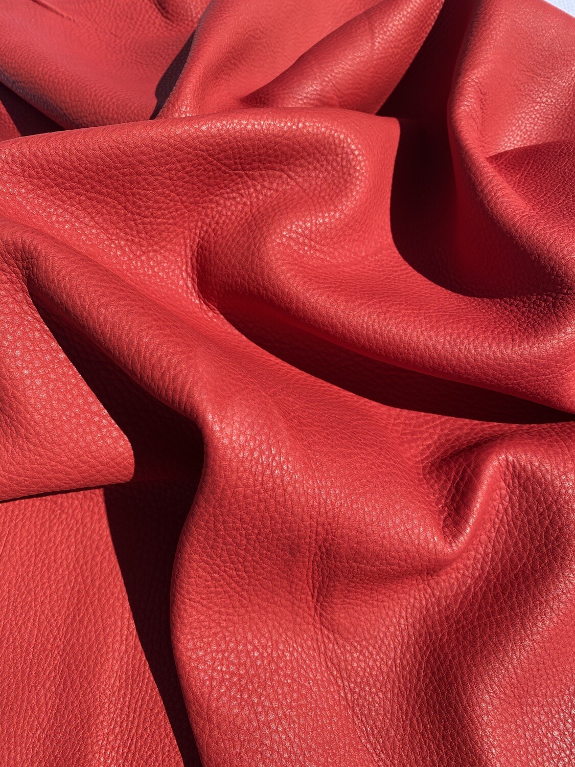 Red Deerskin Leather