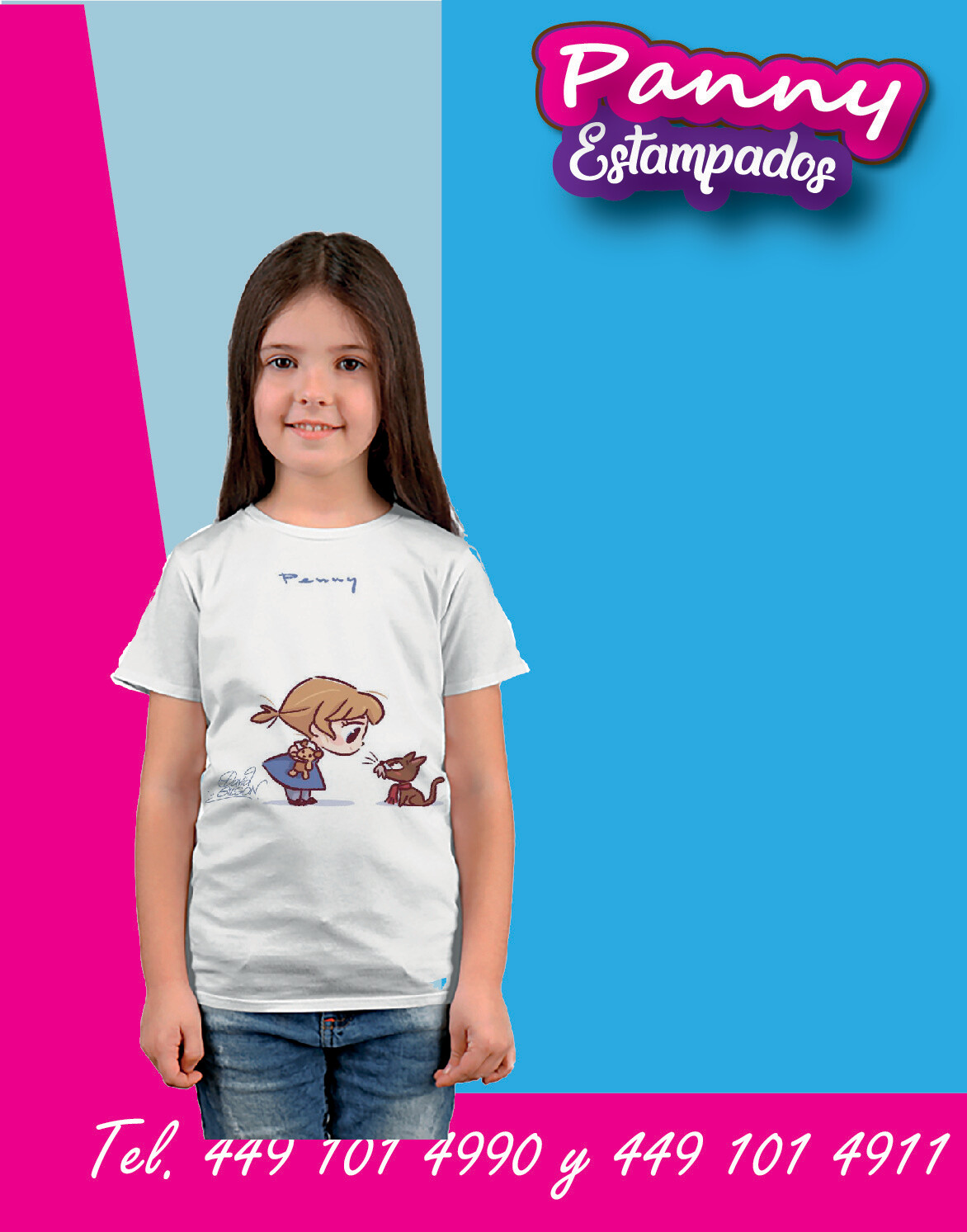Playeras princesas Kawai