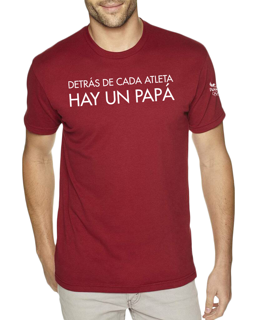 Tshirt Detras de cada atleta hay un papa