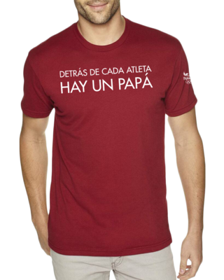Tshirt Detras de cada atleta hay un papa