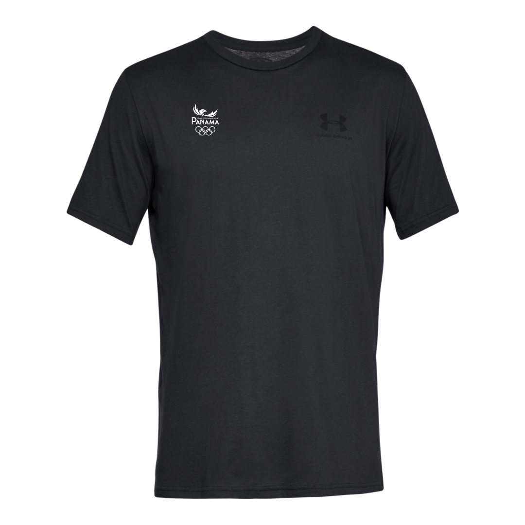 Men's UA Sportstyle Left Chest Short Sleeve Shirt - Negro
