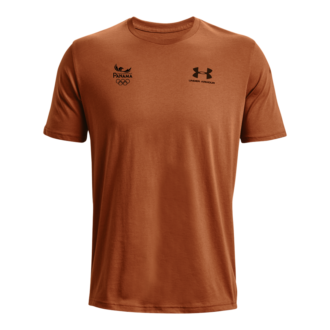 Men's UA Sportstyle Left Chest Short Sleeve Shirt - Naranja