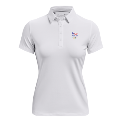 Women's UA Zinger Short Sleeve Polo - Blanco