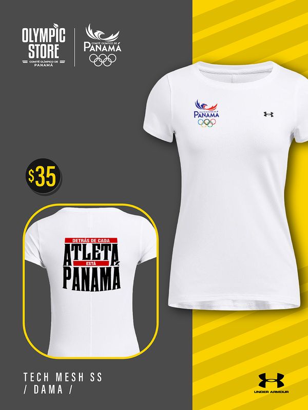 ​TECH MESH SS - BLANCO/NEGRO - DAMA