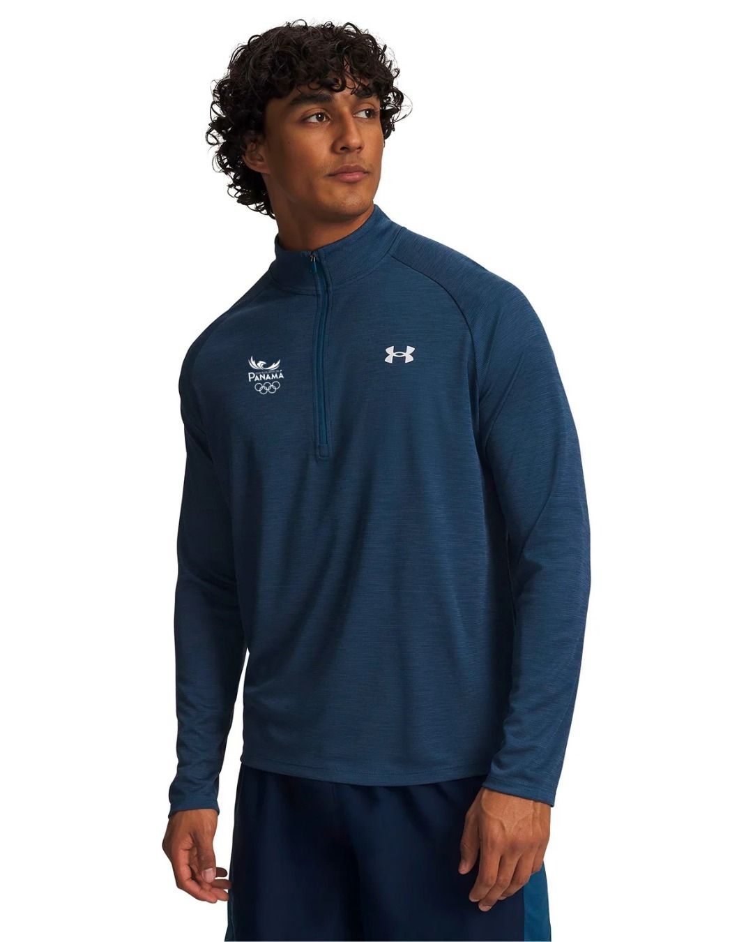 UA TECH TEXTURED 1/2 zip