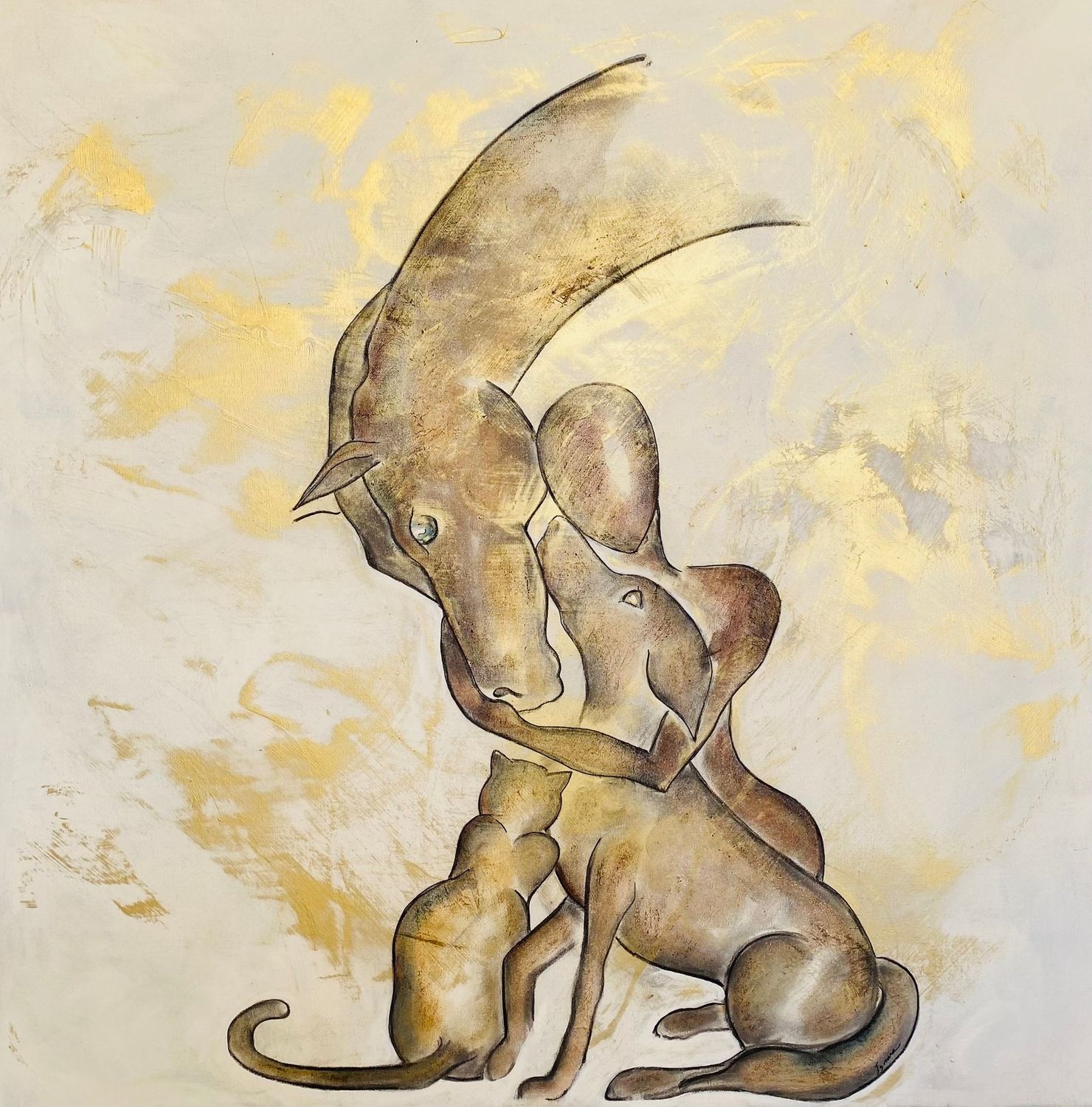 "Commande spéciale" 100x100cm.