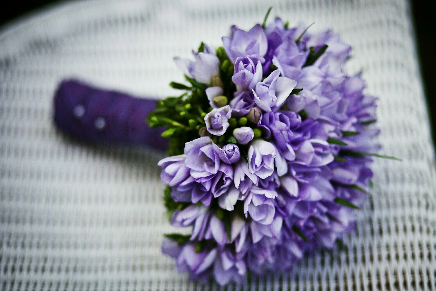 Ramo De Novia Fresias Lilas
