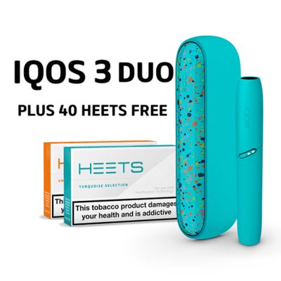 IQOS 3 DUO Colorful Mix, Starter Kit + 2 Packs (40 sticks)