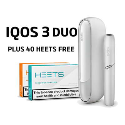 IQOS 3 DUO WARM WHITE, Starter Kit + 2 Packs (40 sticks)