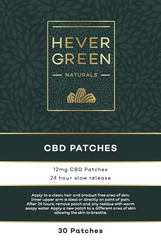 CBD Slow Release transdermal patches 0% THC