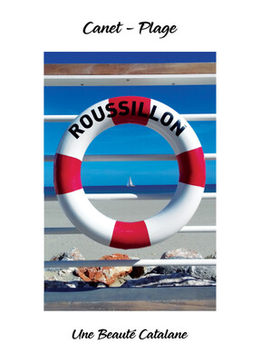 Carte Postale "Regard sur Canet-Plage"