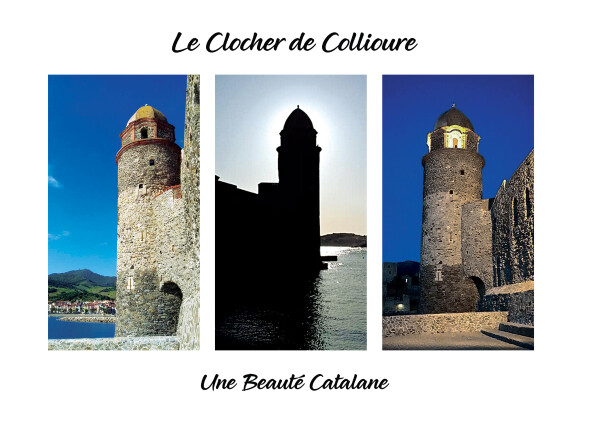 Carte Postale "Le Clocher de Collioure"