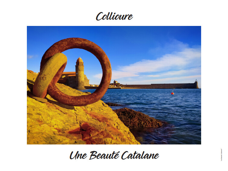 Affiche 30x40 cm "Anneau sur Collioure"