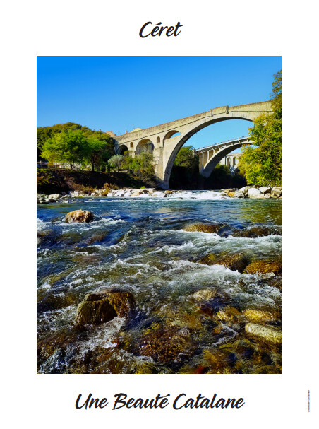 Affiche 30x40 cm "Les Ponts de Céret"