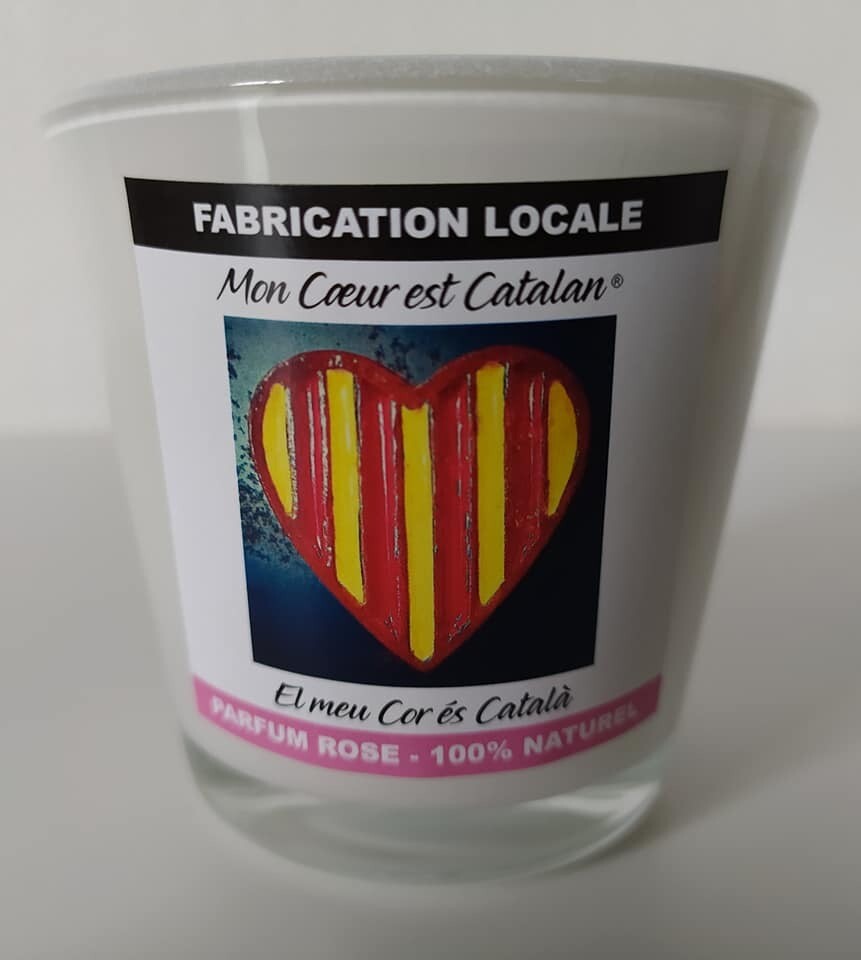 Bougie "Mon Cœur est Catalan"