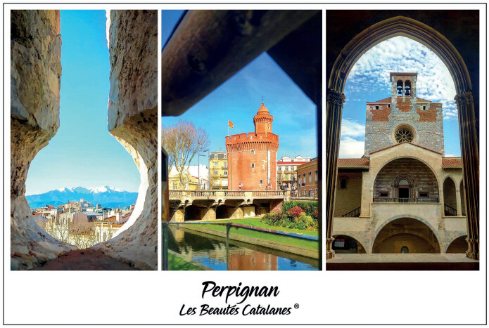 Torchon "Regards sur Perpignan"