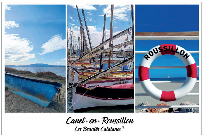 Torchon "Regards sur Canet en Roussillon"