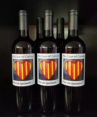 Bouteille IGP "Mon Cœur est Catalan, Mon Vin également !!!" Rouge - Domaine Piquemal
