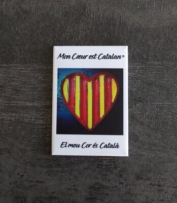Magnet "Mon Cœur est Catalan"