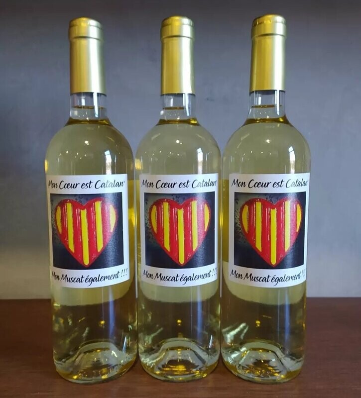 Bouteille "Mon Cœur est Catalan, Mon Muscat également !!!" - Domaine Piquemal
