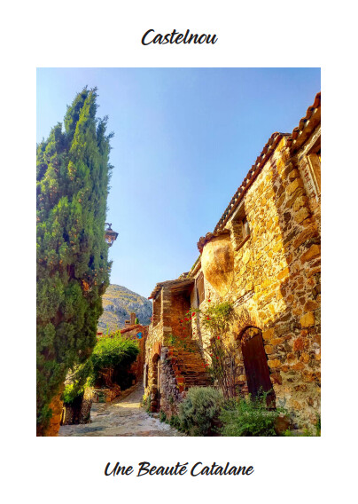Carte Postale "Regard sur Castelnou"