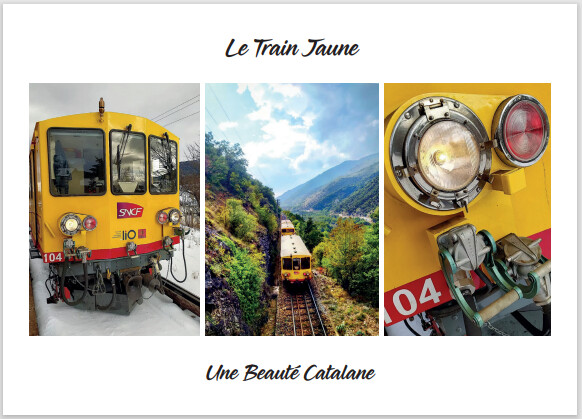 Carte Postale "Le Train Jaune"