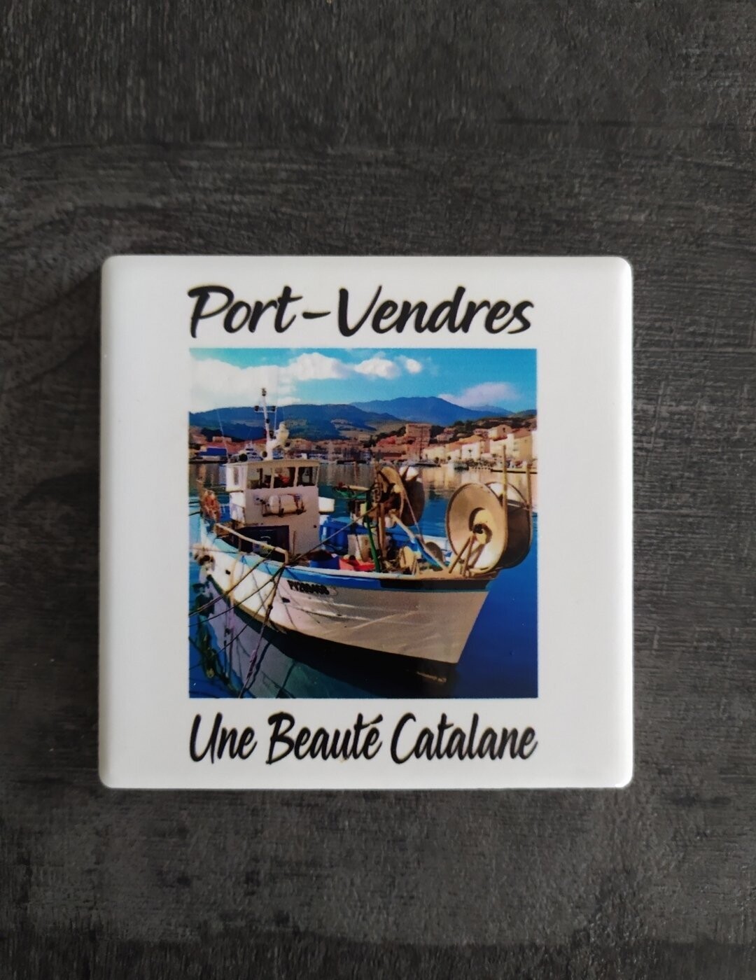 Magnet "Port-Vendres" Aspect Carrelage
