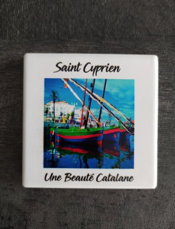 Magnet "Saint Cyprien" Aspect Carrelage