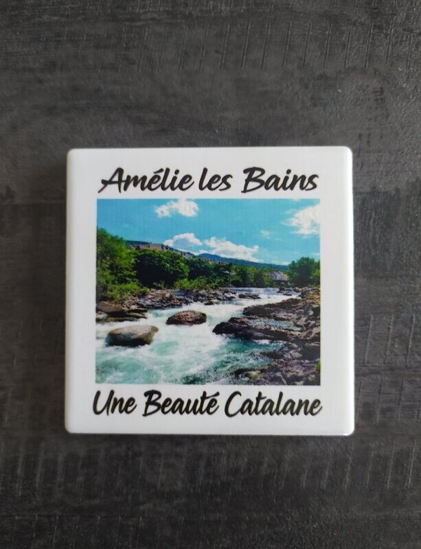 Magnet "Amélie les Bains" Aspect Carrelage