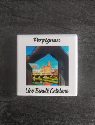 Magnet "Perpignan" Aspect Carrelage