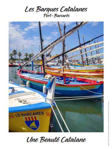 Affiche 30x40 cm "Les Barques de Port Barcarès"