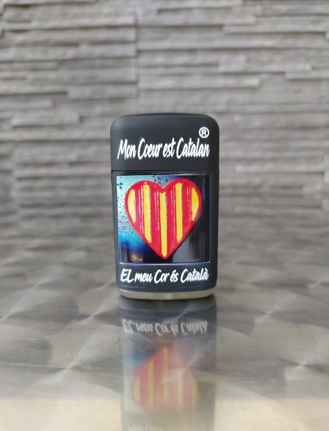 Briquet Tempête "Mon Cœur est Catalan"