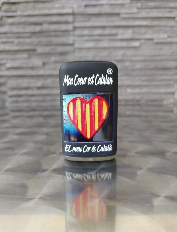 Briquet Tempête "Mon Cœur est Catalan"