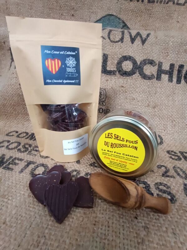 Chocolats "Mon Cœur est Catalan" au Sel Fou Catalan