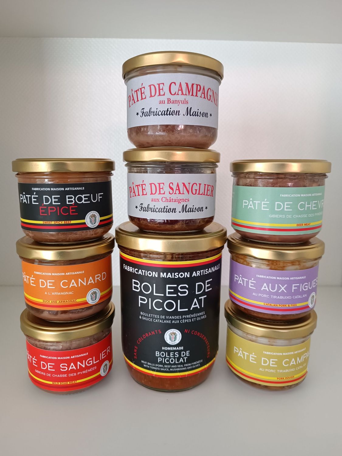 Boles de Picolat + Sélection des 8 Pâtés