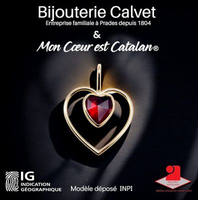 Mon Cœur est Catalan®, Mon Bijou, Un Grenat de Perpignan®