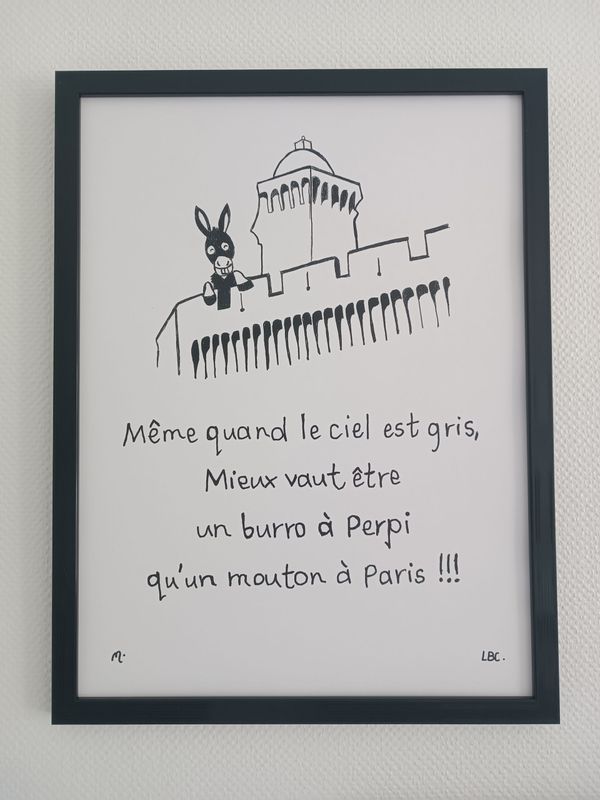 Cadre Photo 30x40 cm "Le Burro de Perpignan"