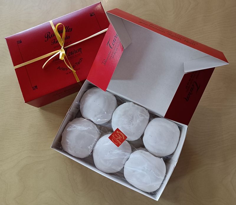 Boîte 500g 12 Rousquilles Pâtisserie Touron
