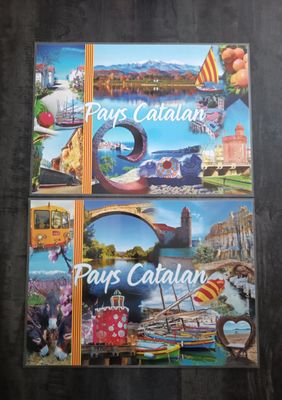 Lot 2 Sets de Table Pays Catalan Recto Verso