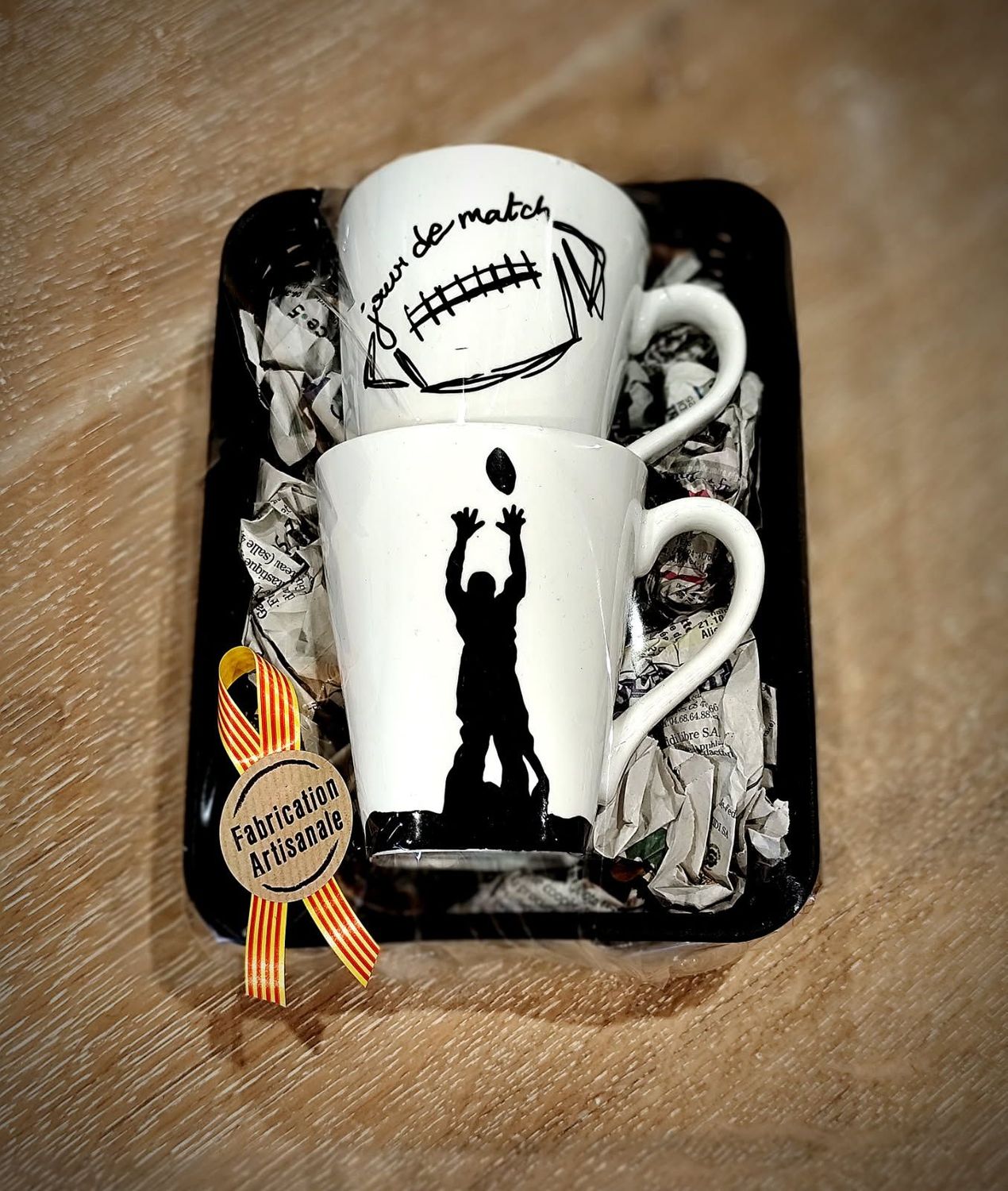 Coffret 2 Mugs "Rugby - Jour de Match"