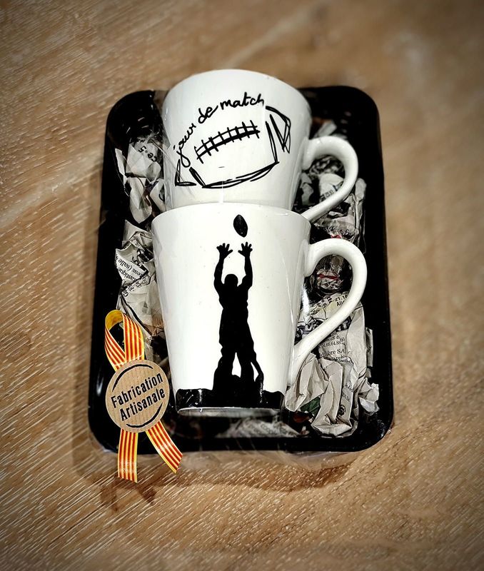 Coffret 2 Mugs "Rugby - Jour de Match"