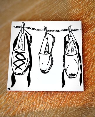 Carreau Décoration Murale "Espadrilles"  15x15