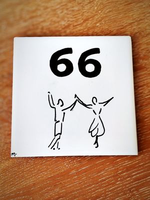 Plaque de Rue "Sardane" 15x15 Numéro au choix