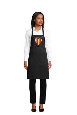 Tablier Unisexe Noir Tablier Unisexe Noir "Mon Cœur est Catalan"