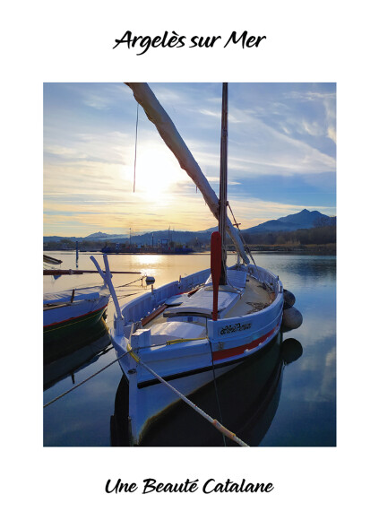 Affiche 30x40 cm "Argelès - La Barque Catalane"